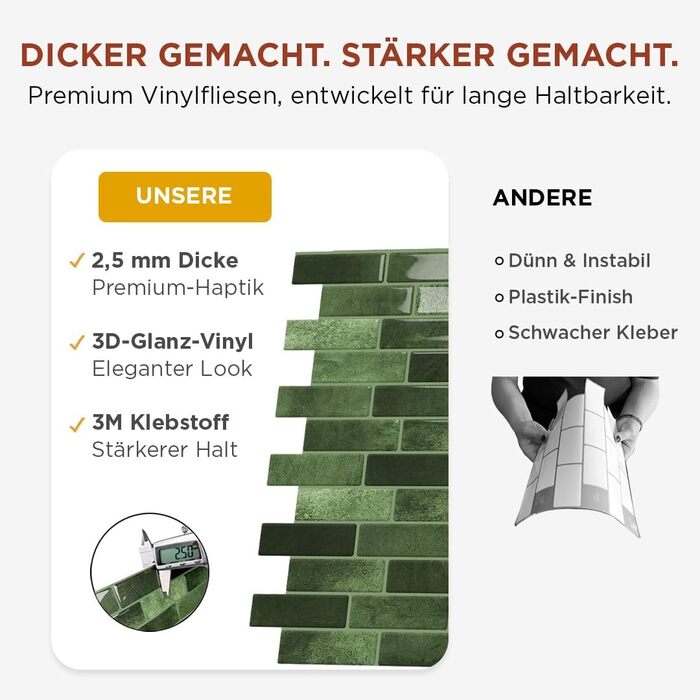 Самоклеящиеся премиальные наклейки для кухни 30 х 30 см TRADEDOWNCO PEEL & STICK TILES