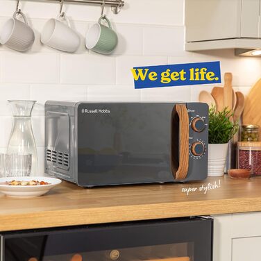 Мікрохвильова піч і, 17 л, 700 Вт, сірий RHMM713G Russell Hobbs