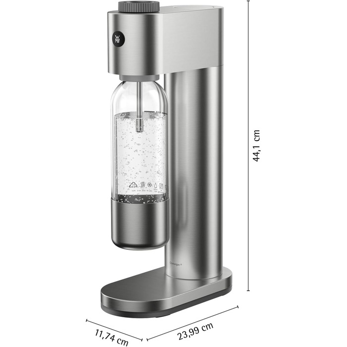 Карбонатор води 0,85 л сріблястий Element One WMF