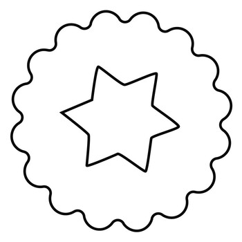 Формочка для печива кругла з віконцем у вигляді зірки 5 см Kaiser