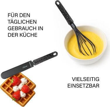 Набір кухонного начиння, 9 предметів, чорний STONELINE