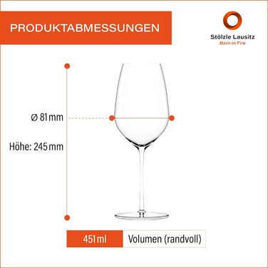 Набір з 6 келихів для білого вина 0,45 л, Fino Stölzle Lausitz