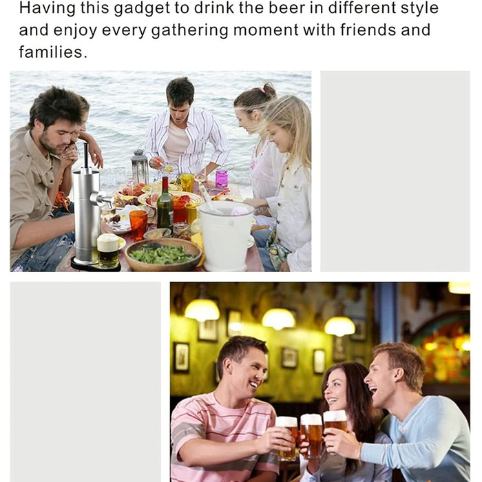 Міні-кегератор для пива система розливу з піною для домашніх барів Generisch