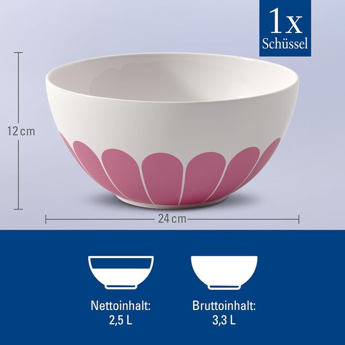 Салатниця 2,5 л Fleur Villeroy & Boch