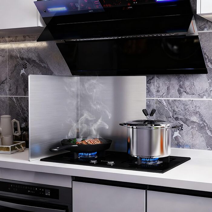 Захист від бризок на плиту з нержавіючої сталі 30 х 30 см Onxyrbyte