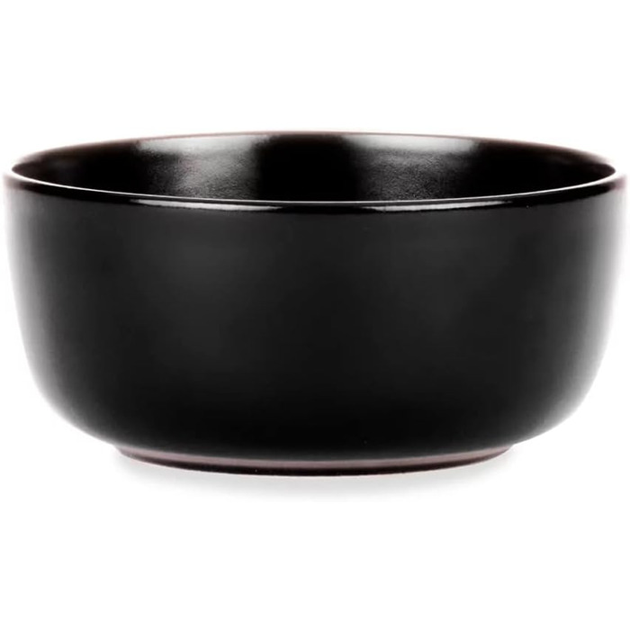 Консимо. Набор мисок из 6 шт. - VICTO - Сервировочная тарелка - керамическая миска для супа - Набор мисок на 6 персон - 14,5 см - (Черная)