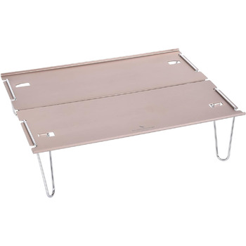 Безмежний розкладний кемпінговий стіл Voyage Знімний відкритий міні-стіл з алюмінієвого сплаву Портативний обідній стіл BVT01 (коричневий)