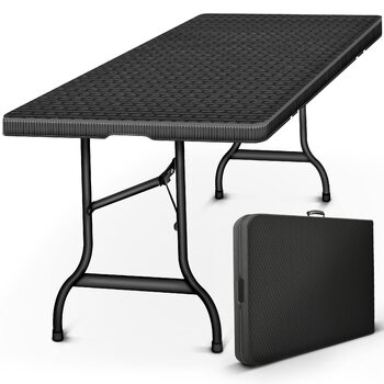 Складной стол 180x75 см антрацит tillvex