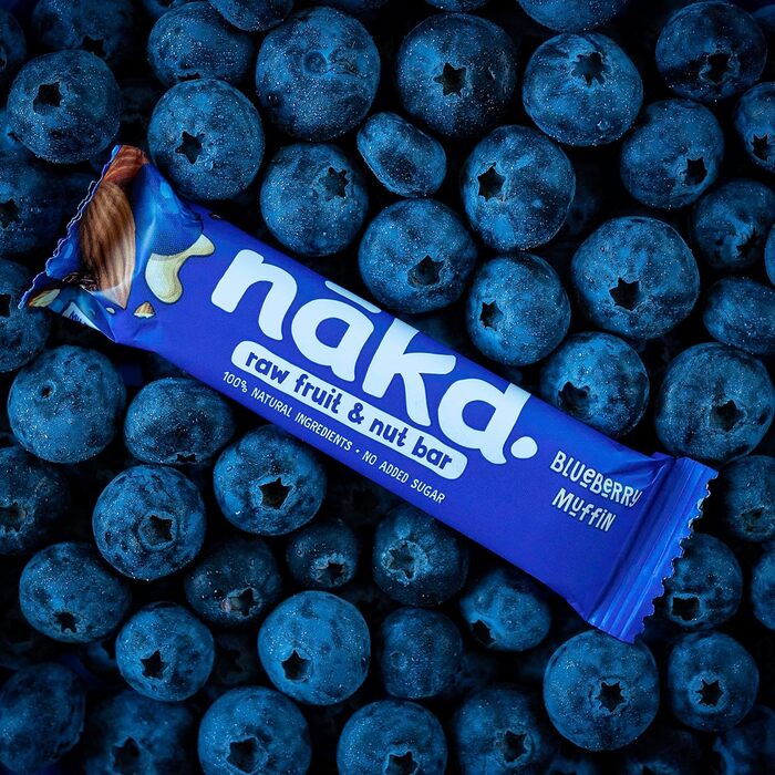 Батончики з фруктів та горіхів 18 x 35 г чорниця Nakd