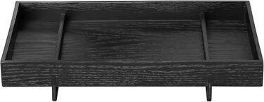 Поднос деревянный, 30 x 18 х 5 см черный Abento Blomus