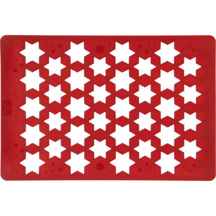 Форма для випічки у вигляді зірочок, 26 x 38 х 1,1 см, червона, RBV Birkmann