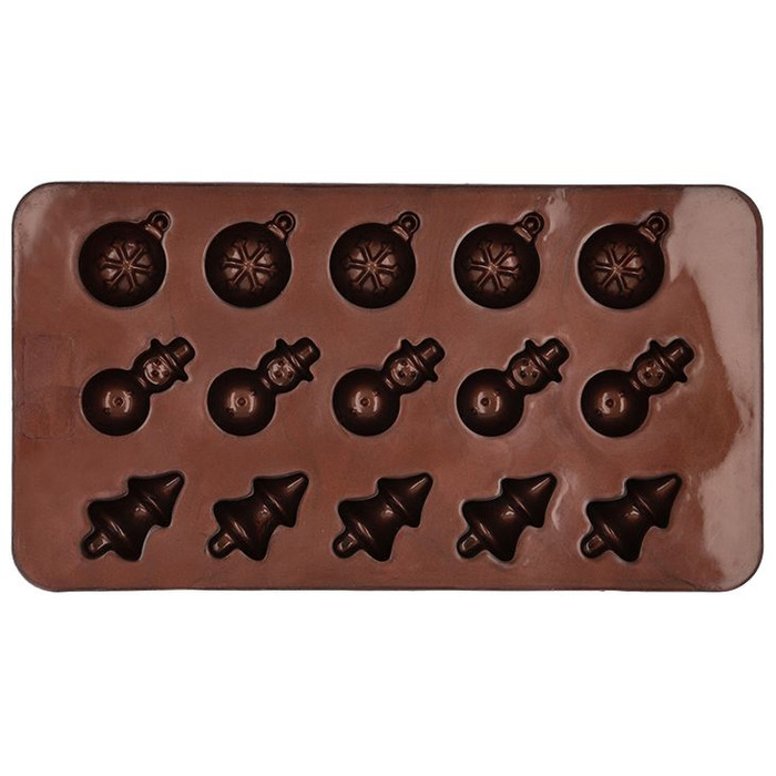 Форма для приготування шоколадних цукерок в різдвяному стилі, 2 шт, 11,5 х 21 см, Weihnachten RBV Birkmann