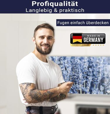 Кухонний фартух timalo зі скляним виглядом Північне море, очерет, захід сонця, океан, солома 2 мм акрилове скло Бризокості для плити, кухонний скляний фартух, акрилова скляна настінна панель, захисна панель для фартуха (180 x 58 см, 322- Блакитно-лавандов