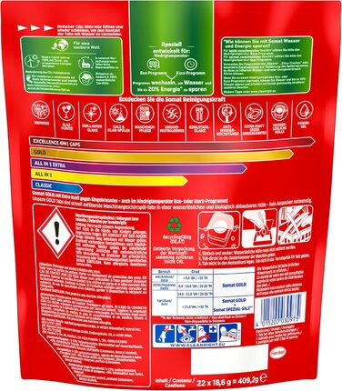 Таблетки для посудомийної машини 22 таблетками Somat