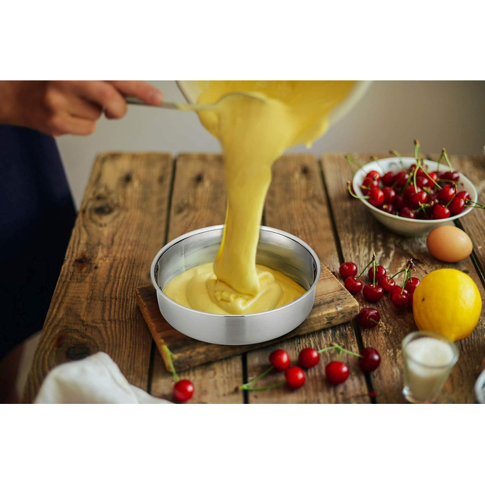 Форма для випікання кругла 16 см, набір 2 предмети, нержавіюча сталь Homikit