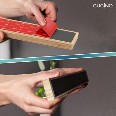 Магнітний тримач для ножів настінний 40 см, бамбук CUCINO