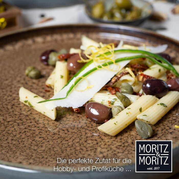Набір посуду з керамограніту Moritz & Moritz SOLID з 18 предметів набір посуду на 6 персон кожен, що складається з 6 обідніх тарілок, маленьких, глибоких тарілок (4 шт. великих тарілок)