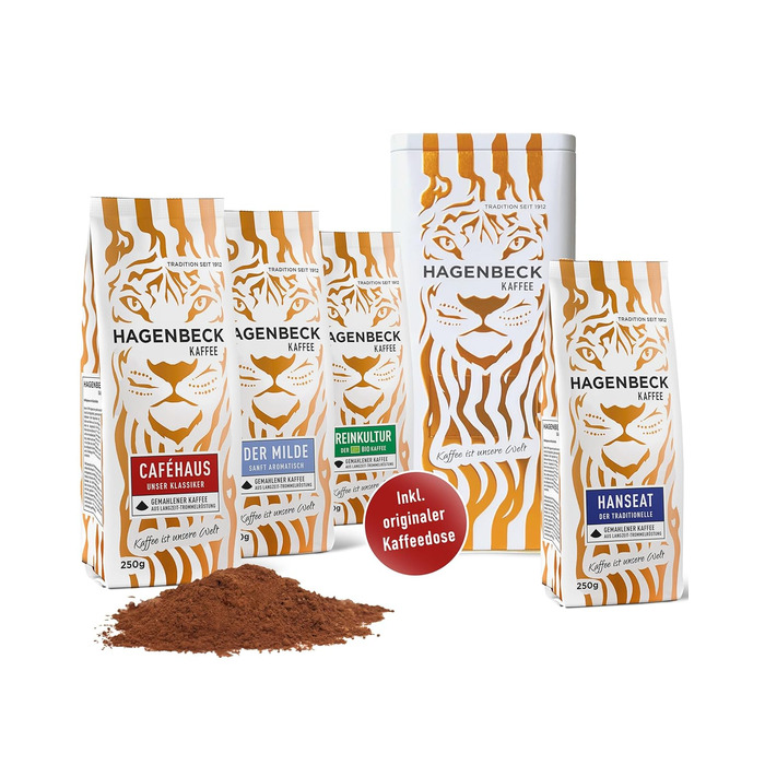 Кава - Кав&39ярня - Смажена кава - Мелені кавові зерна - 250 г - 100 арабіка - Ароматна - Традиційна кавова суміш (Подарунковий набір (4 упаковки), 250 г (4 упаковки))