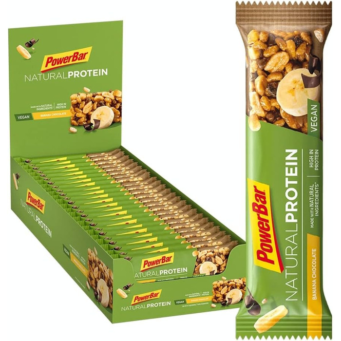 Протеїнові батончики Natural Protein, 24 x 40 г Банан-шоколад Powerbar