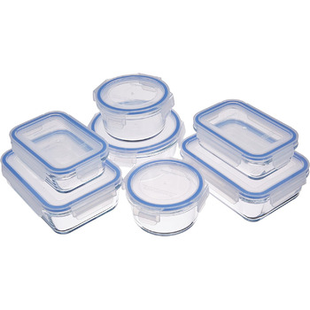 Набор контейнеров с крышками, 7 предметов, синие Vialex