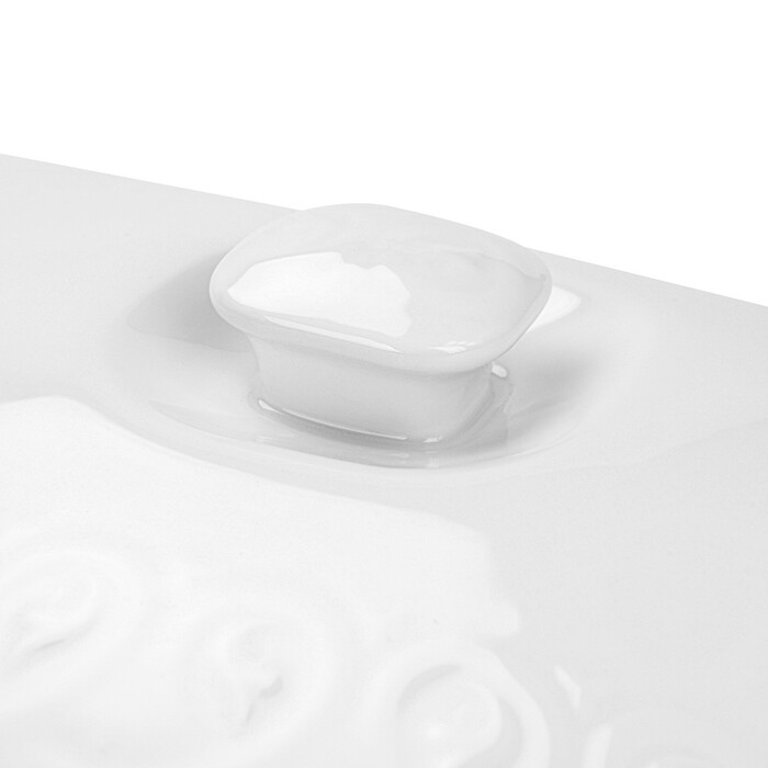 Форма для запікання Fissman прямокутна з кришкою PARMIGIANO 335х215х72 см / 21 л порцеляна (13706)