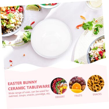 Елегантна керамічна миска з візерунком кролика 470 мл Cabilock