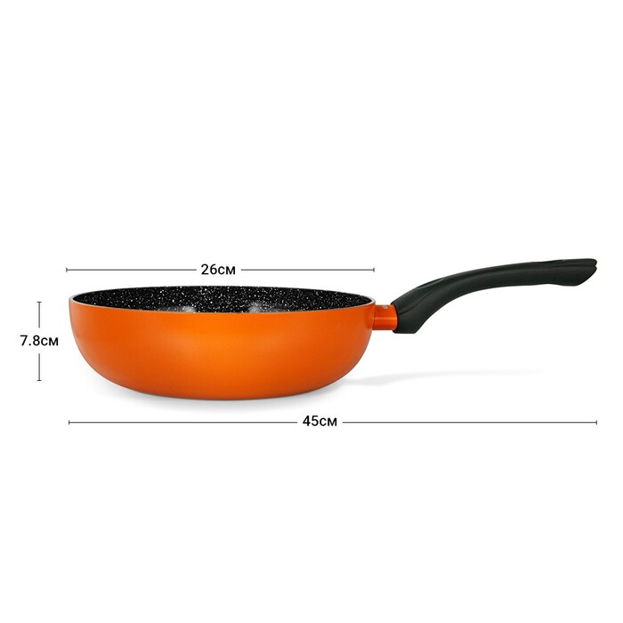 Глибока сковорідка Fissman PENETTA 26x7,8 см індукційна (4780)
