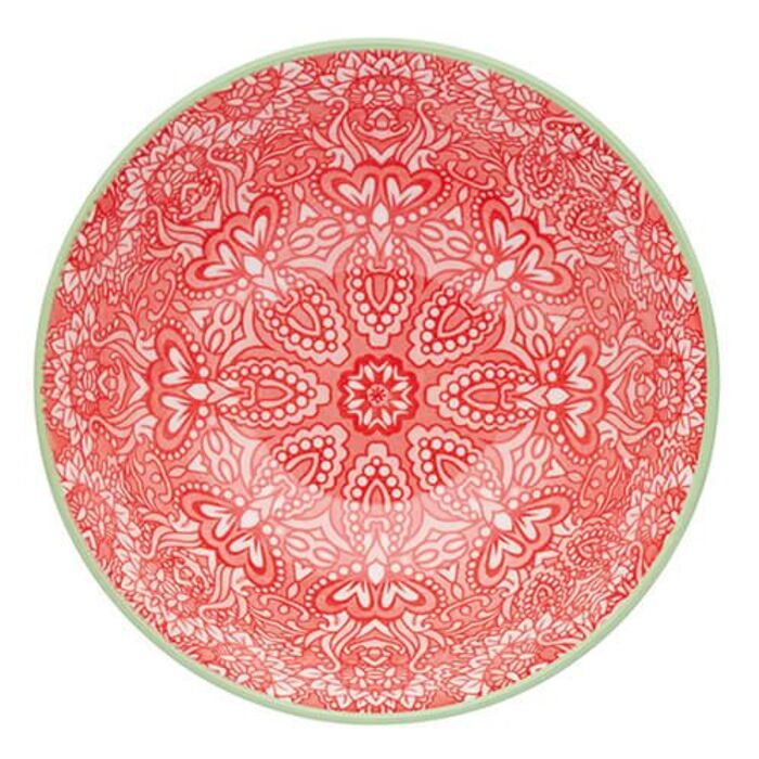 Миска Kitchen Craft RED DAMASK, кераміка, діам. 16 см, 500 мл