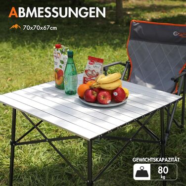 Складной кемпинговый стол белый Portal