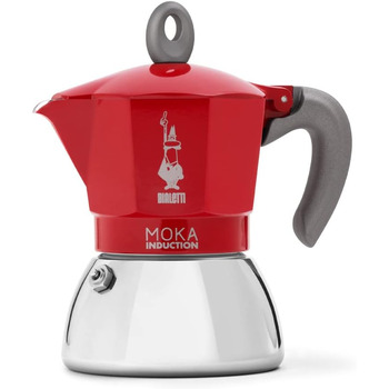 Кофеварка Moka Induction 150 мл на 4 чашки, красный Bialetti