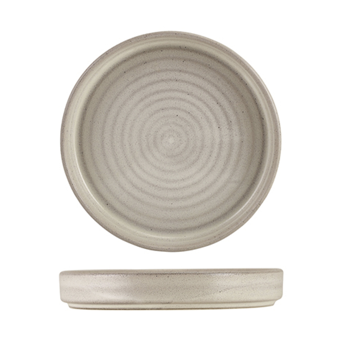 Тарілка з бортом, 18*2,6 см, презентаційна, Terra Stoneware Antigo Cinza, GenWare