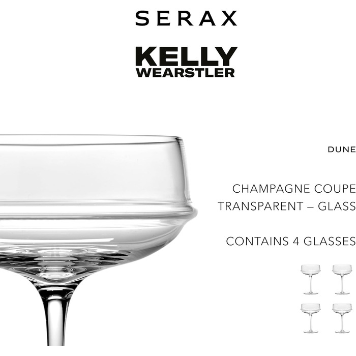 Елегантні келихи для білого вина 4 шт 400 мл Serax