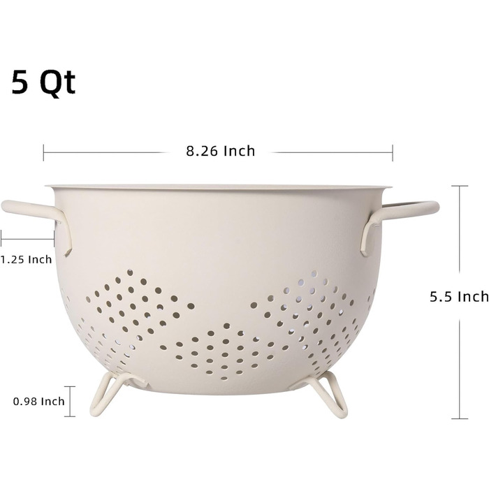 Металеве сито для пасти з подвійними ручками beifeier