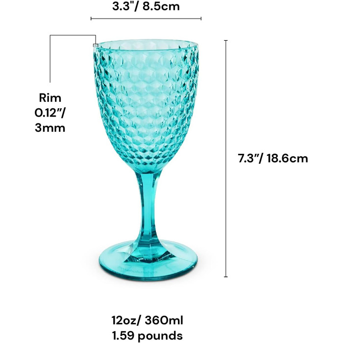 Набор бокалов для вина 4 шт 340 мл BELLAFORTE