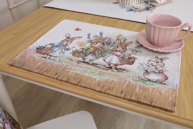 Набор из 4 подставок под тарелки 35 х 45 см textile idea