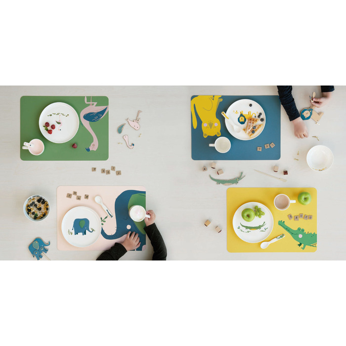 Набір дитячої столового посуду, 5 предметів, Крокодил ASA-Selection