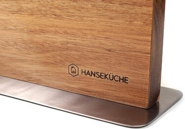 Ножевой блок магнитный из древесины акации Hanseküche