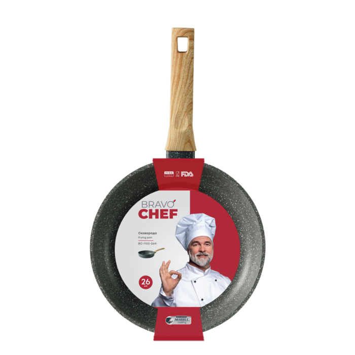 Сковорода Bravo Chef глубокая 26 см. (7133020)