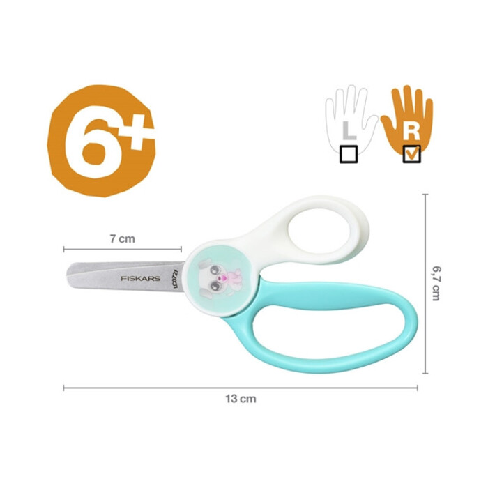 Ножиці Morph Kids Fiskars 13 см, цуценя (1064076)