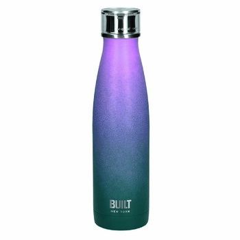 Бутылка металлическая Built, с двойными стенками, сине-розовая, 500 мл