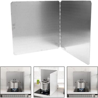 Защита от брызг из нержавеющей стали для плит 40 х 40 см HEIBTENY