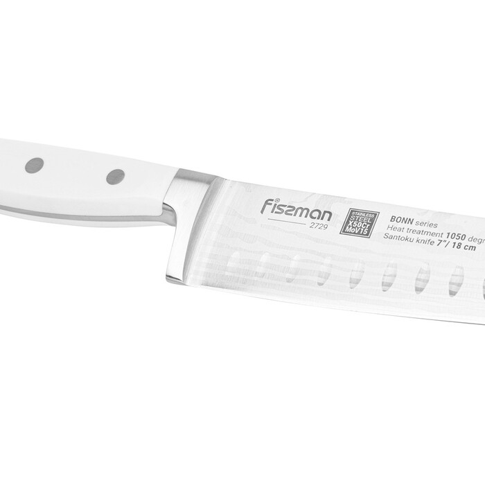 Ніж Fissman сантоку BONN 18 см X50CrMoV15 сталь (2729)