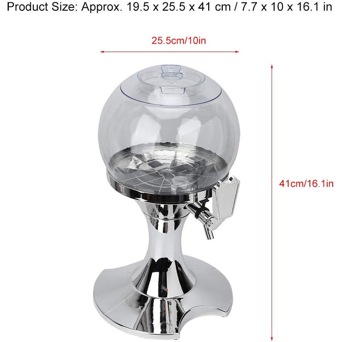 Диспенсер для напоїв з відсіком для льоду 3,5 л Miskall