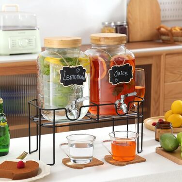 Диспенсер для напоїв зі стійкою 2 шт 4 л MallCreaty