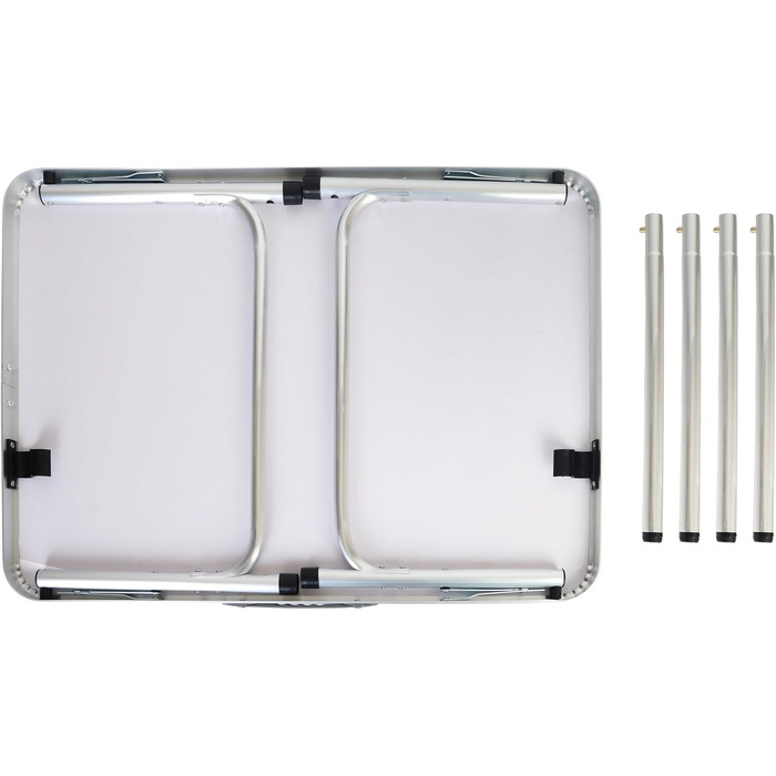 Стол для кемпинга 75 х 55 х 70 см белый Relaxdays