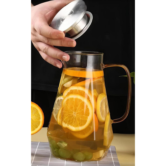 Скляний глечик для напоїв 1,8 л Smiths Mason Jars