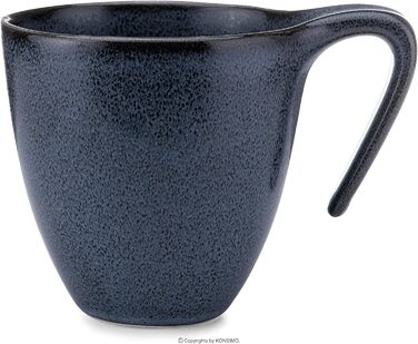 Набір чашок для кави Konsimo Hard China на 6 - Набір з 6 шт. - Чашки для чаю TIME BLACK - Чашка для кави 150 мл (12 шт. ) - Чорна (Чорний / Графітовий / Темно-синій, Набір кухлів (300 мл) 6 шт. )