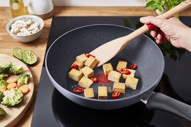 Tefal Сковорода ВОК Healthy Chef, 28см, алюміній, сірий