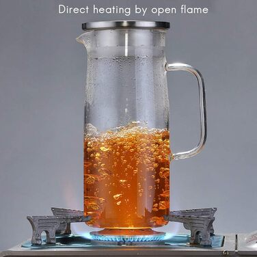 Стеклянный заварочный чайник 1,8л COMTERVI