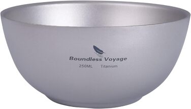 Титанова чаша з подвійними стінками 250 та 350 мл. Boundless Voyage